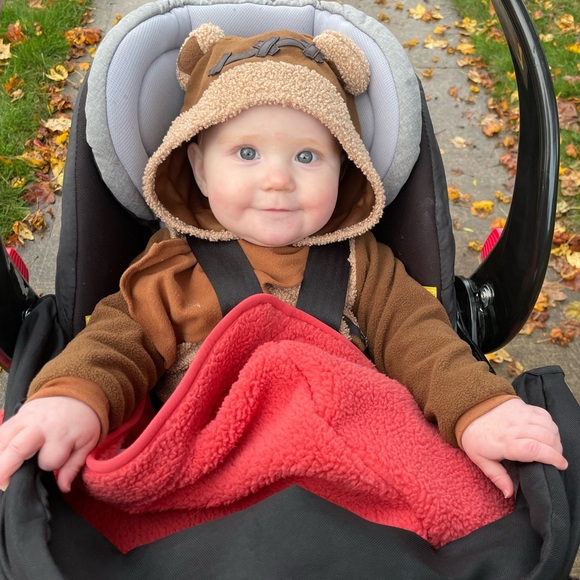 STAR WARS Baby Infant Ewok Bodysuit Costume 6-12 Months Wicket Halloween - Picture 10 of 11